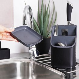 Cutlery holder / drainer plastic 14x12.5x23cm