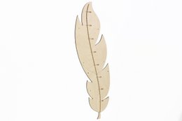 Nursery Wall Growth Meter, Feather-Themed Height Chart for Kids