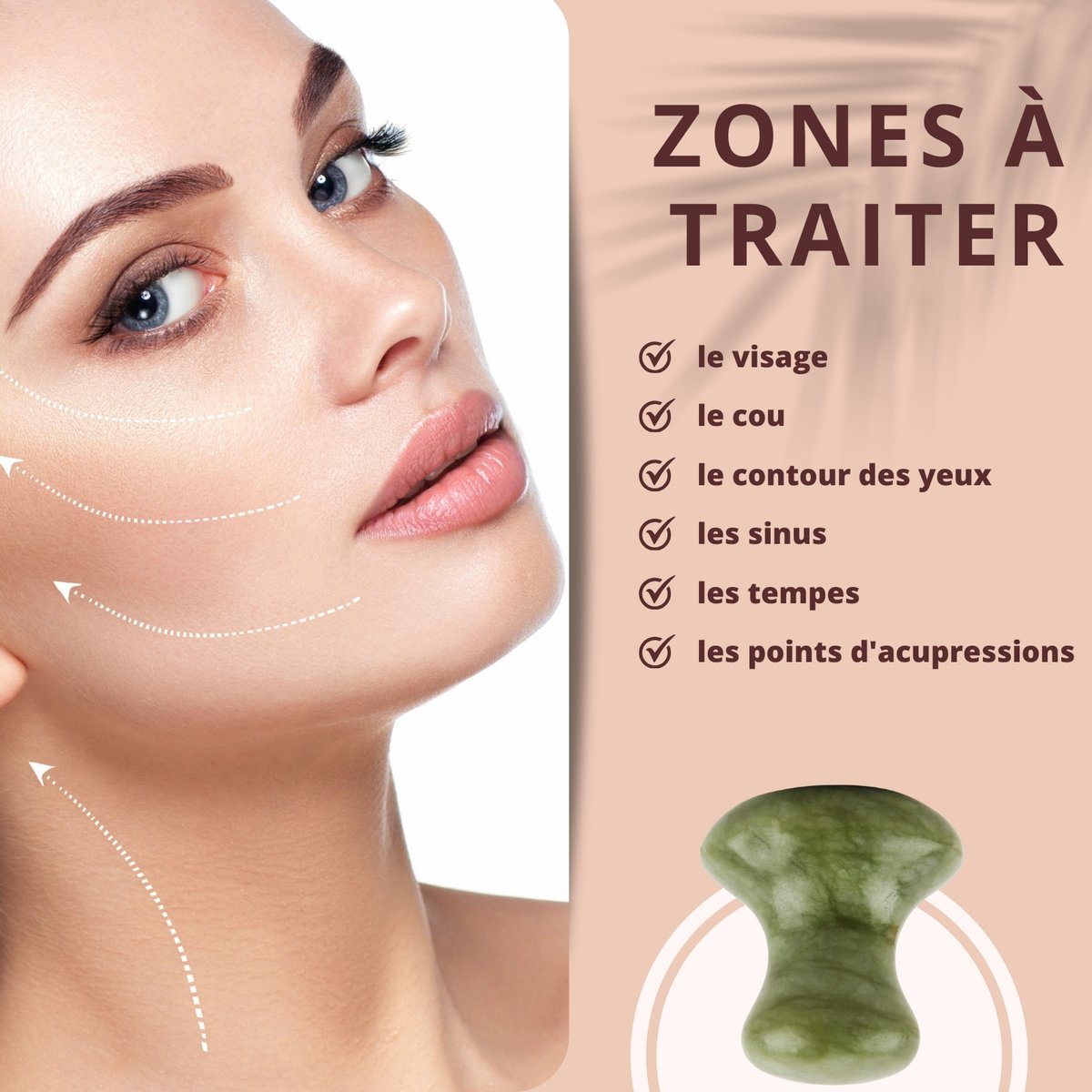 Gua Sha y Hongo en Piedra Natural | 6 modelos para elegir