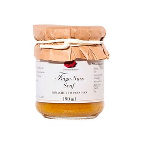 Vijgennootmosterd in een glas 190ml, vegan
