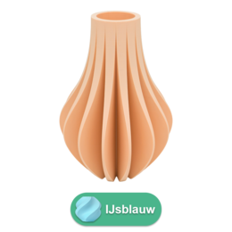 Wazon Aventa 3D - Wazon wydrukowany w 3D - Zrównoważony PLA - Nadaje się do sztucznych kwiatów