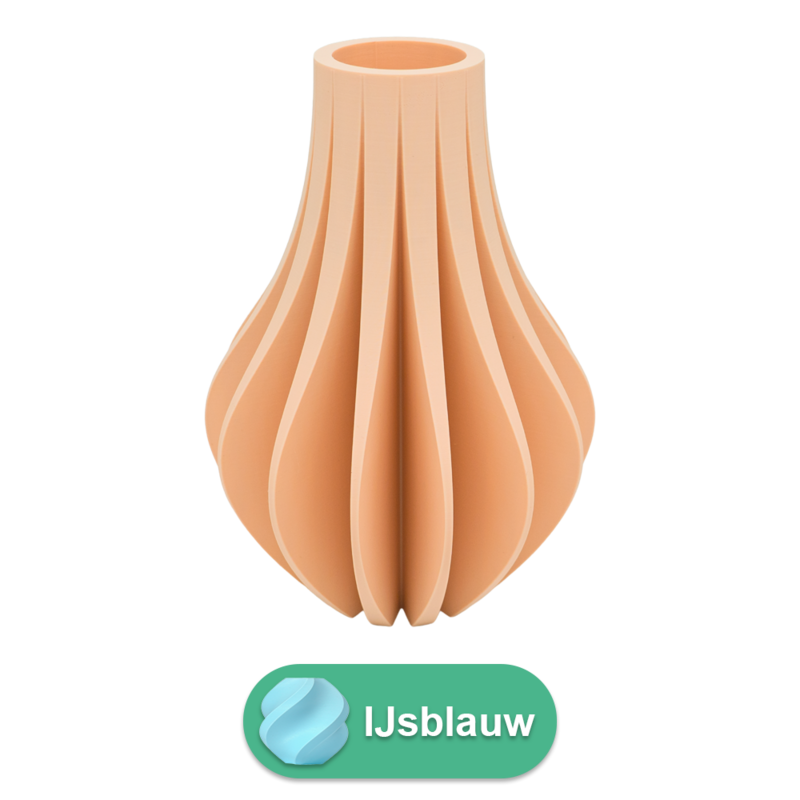 Wazon Aventa 3D - Wazon wydrukowany w 3D - Zrównoważony PLA - Nadaje się do sztucznych kwiatów