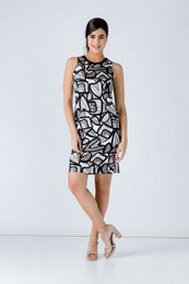 Vestido estampado sin mangas