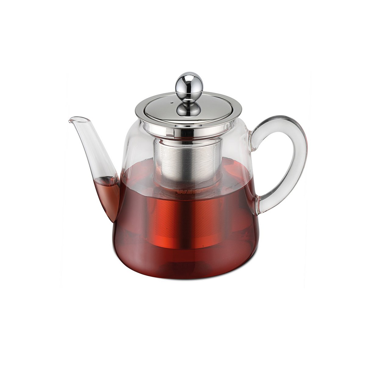Borosilicate glass teapot with 1.5 L tea filter