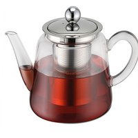 Theepot van borosilicaatglas met theefilter van 1,5 liter