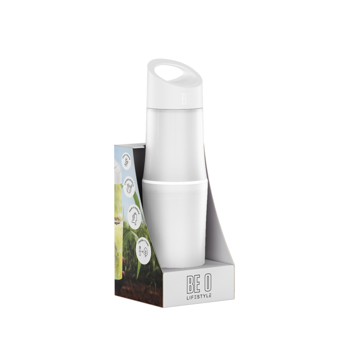 BE O bottle - Moonstone White