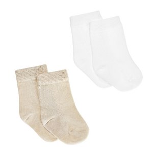 Bambussocken 2er-Pack – Perlmutt – Beige