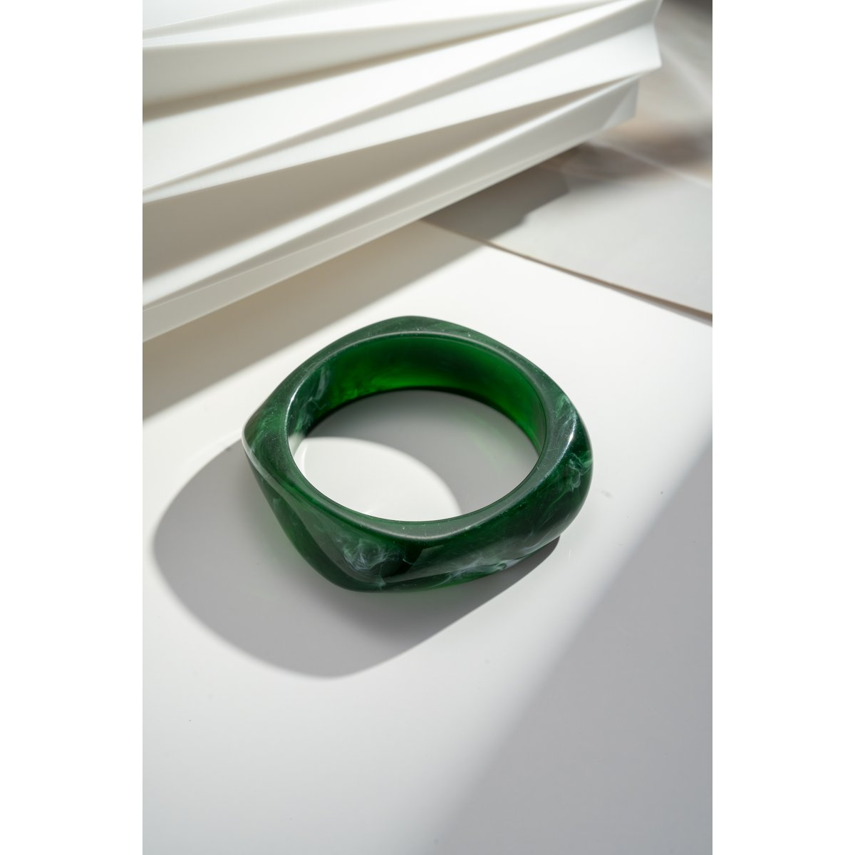 Lot 3 dameshars jack armbanden - bruine groene mosterd