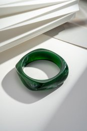Lot 3 dameshars jack armbanden - bruine groene mosterd