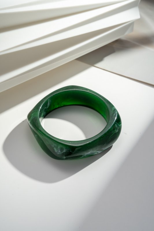 Lot 3 dameshars jack armbanden - bruine groene mosterd