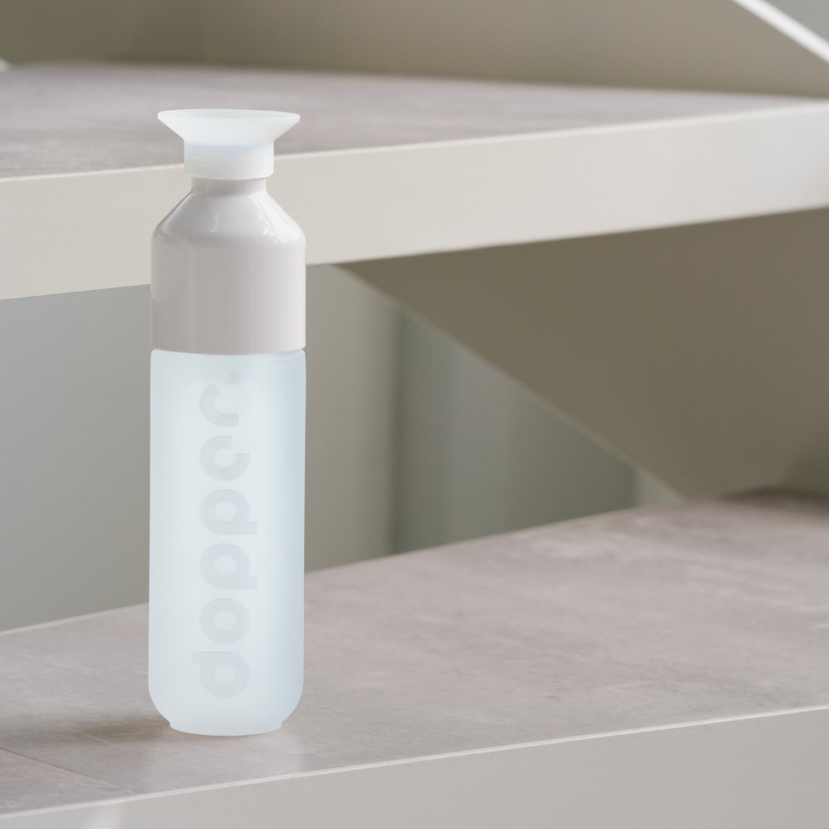 Dopper Original Botella de Agua Reutilizable Blanco Puro 450ml