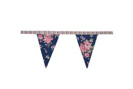 Banderas colgantes textiles Bella azul 180 cm Isabelle Rose