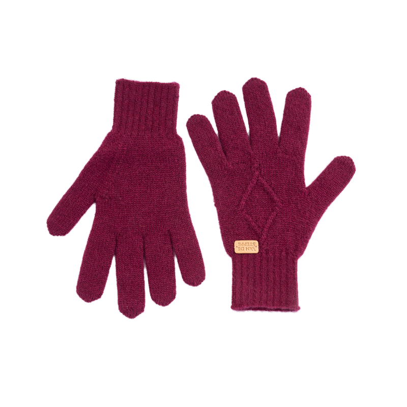 Spade Knit Cashmere Gloves
