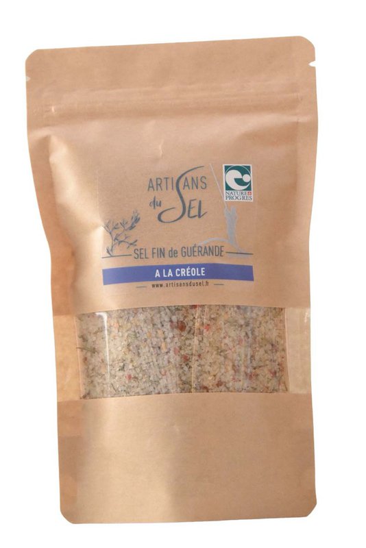 Sale fine di Guérande con spezie creole - Ricarica 200 g | Artigiani sale