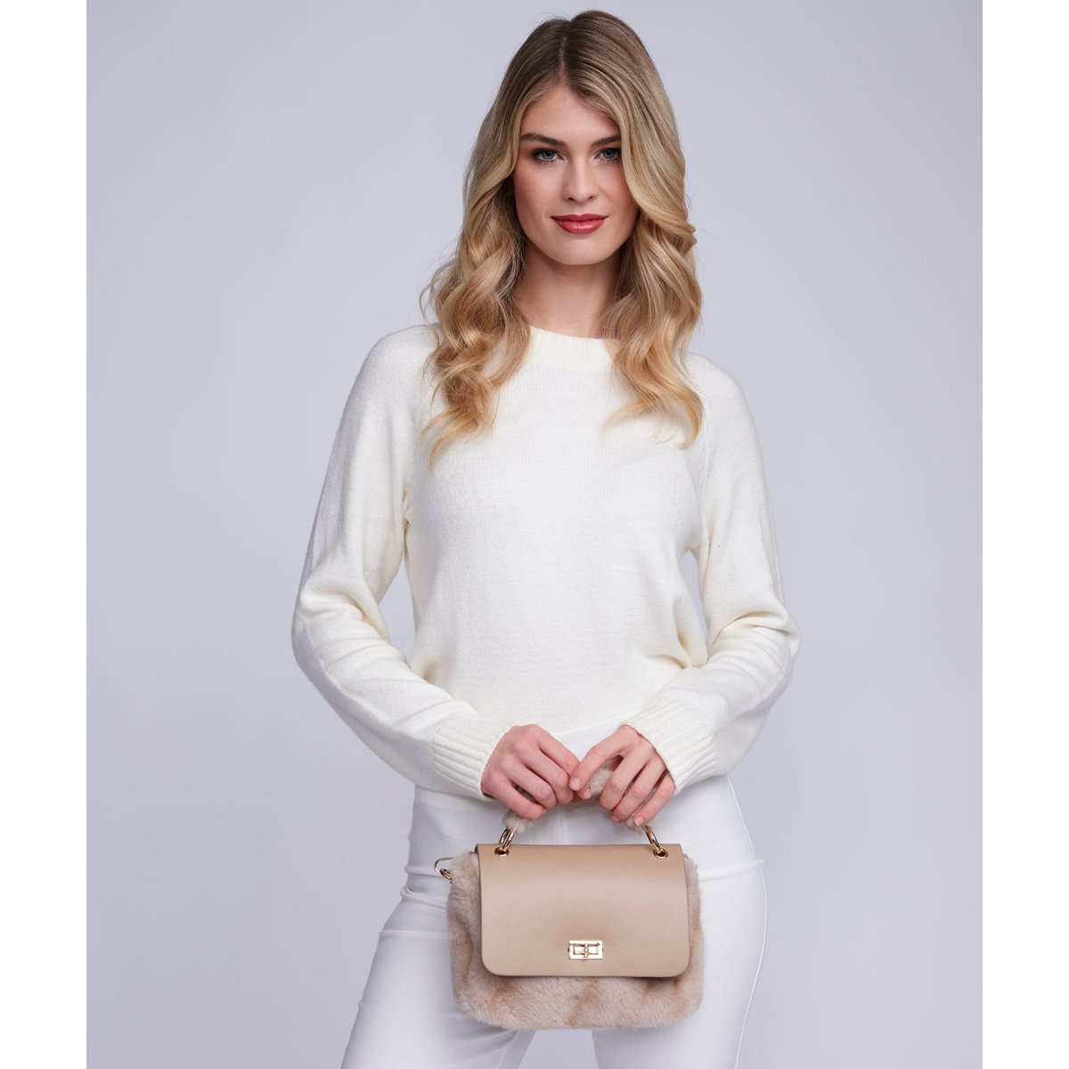 Marilyn - Crossbody taske i imiteret pels
