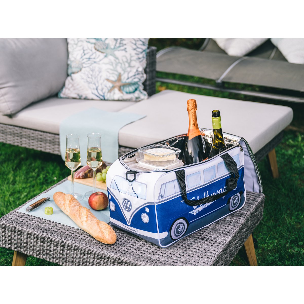 Volkswagen VW T1 Bus Bolsa Nevera (25 l) - Azul