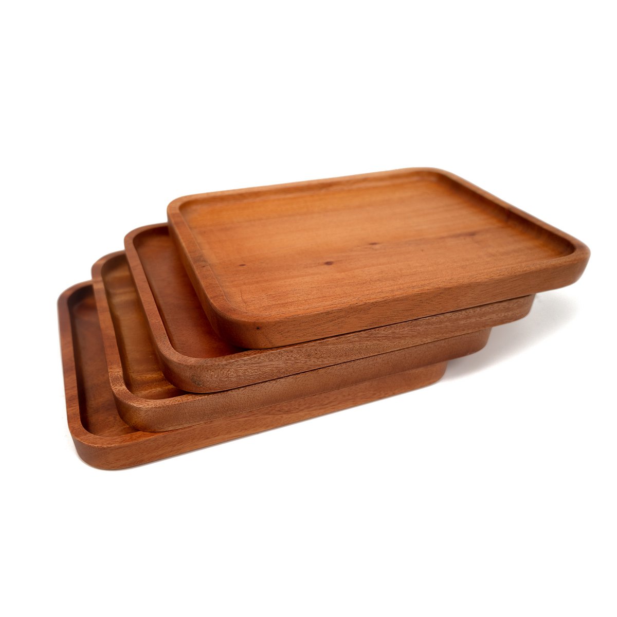 Handmade Tableware - Appetizer Serving Tray 26x20 cm - Eco-friendly - Khaya Wood