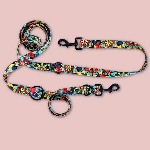 Multi-position Mandala leash
