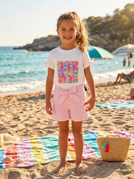 Mädchen-Shorts „Ballerina“ (Baumwollbroderie)