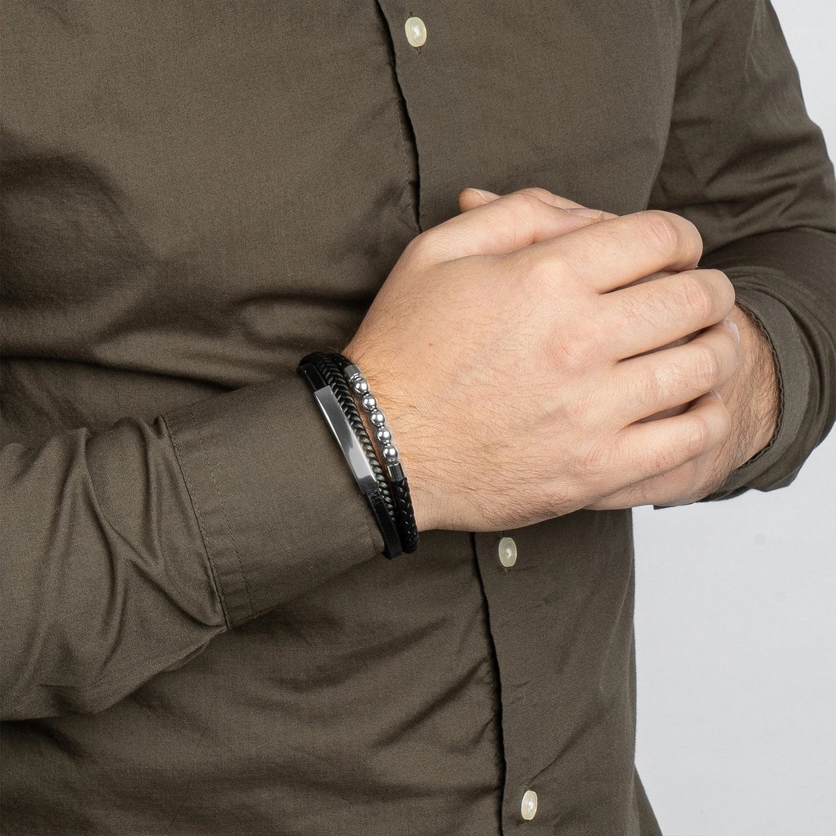Bracciale in pelle "Perla"