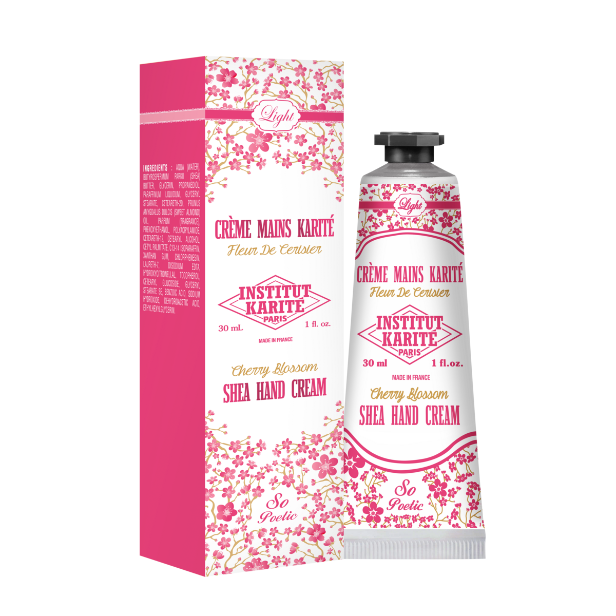 Krem do rąk Cherry Blossom Light Shea 30 ml - Z indywidualnym opakowaniem