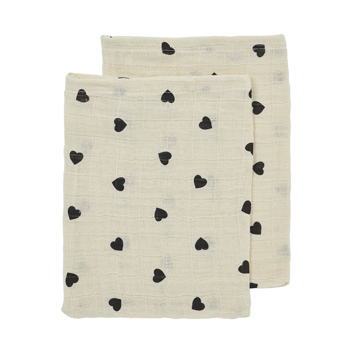 Sweet Heart Soft Sand/Black 20x17cm - 2-pack
