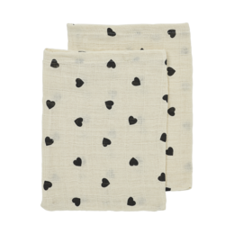 Hydrophilic cloths Pre-Washed Sweet Heart Soft Sand/Black