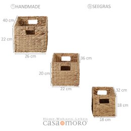 Storage box 3 Set Tatia