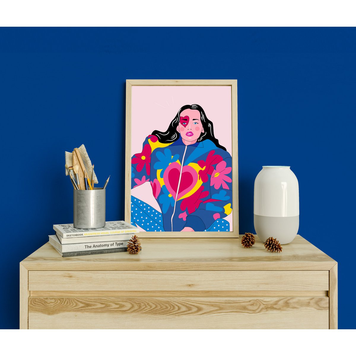 La Pose - Vægkunstillustration