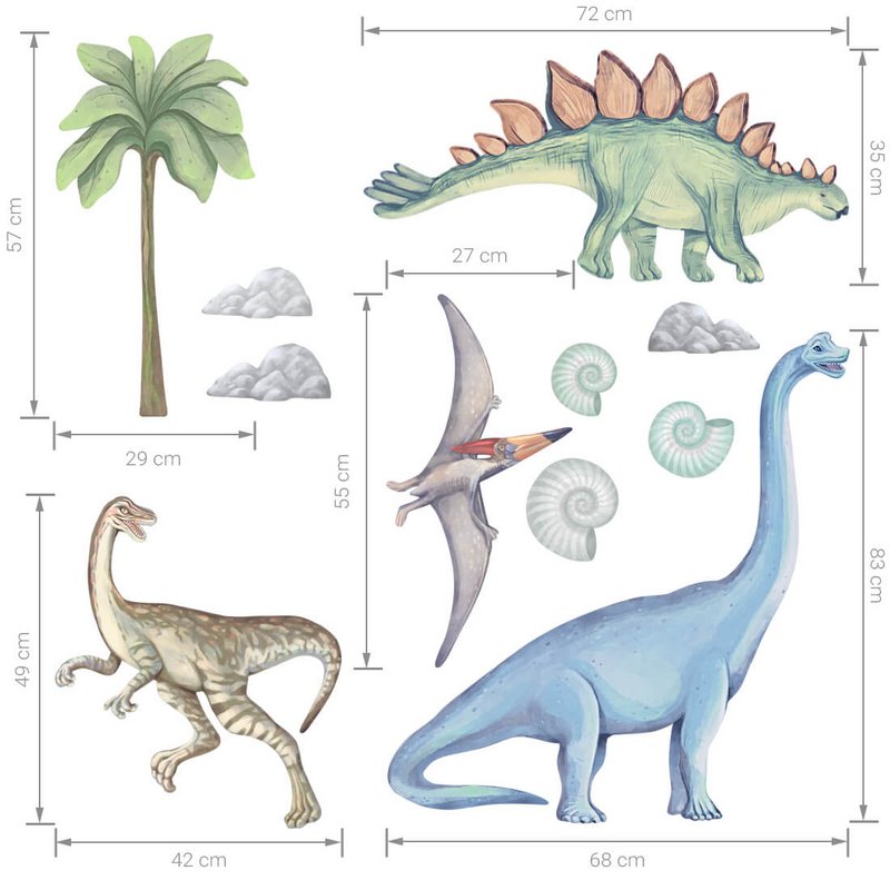Wandaufkleber | Dinosaurier II