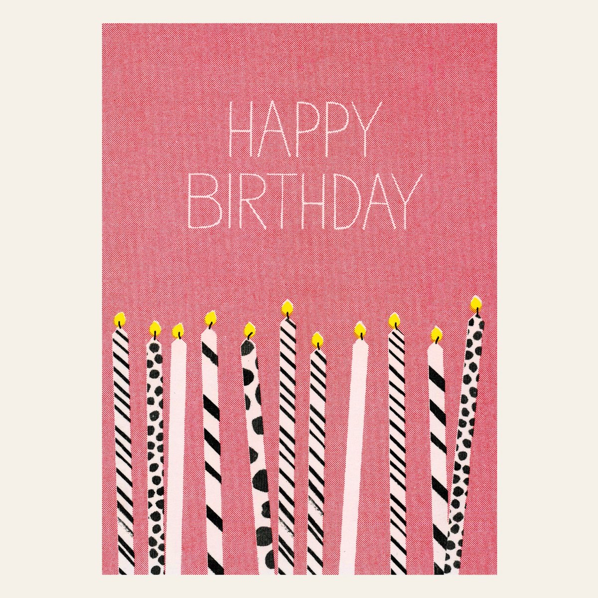 Postal de risografía - Happy Red - Din A6
