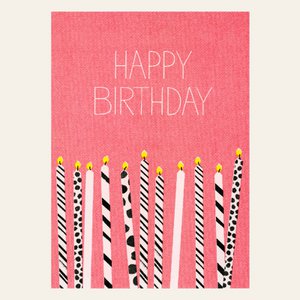 Risografie Postcard - Happy Red - Din A6