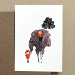Grußkarte /  Vater Tochter Vater Tochter Geschenk Vater Tochter Bild