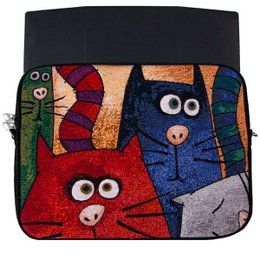 Laptoptasche - cauda felis- 38x28x2,5 cm