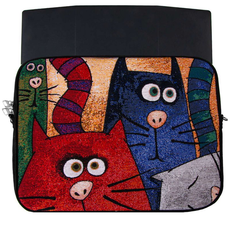 Laptoptasche - cauda felis- 38x28x2,5 cm