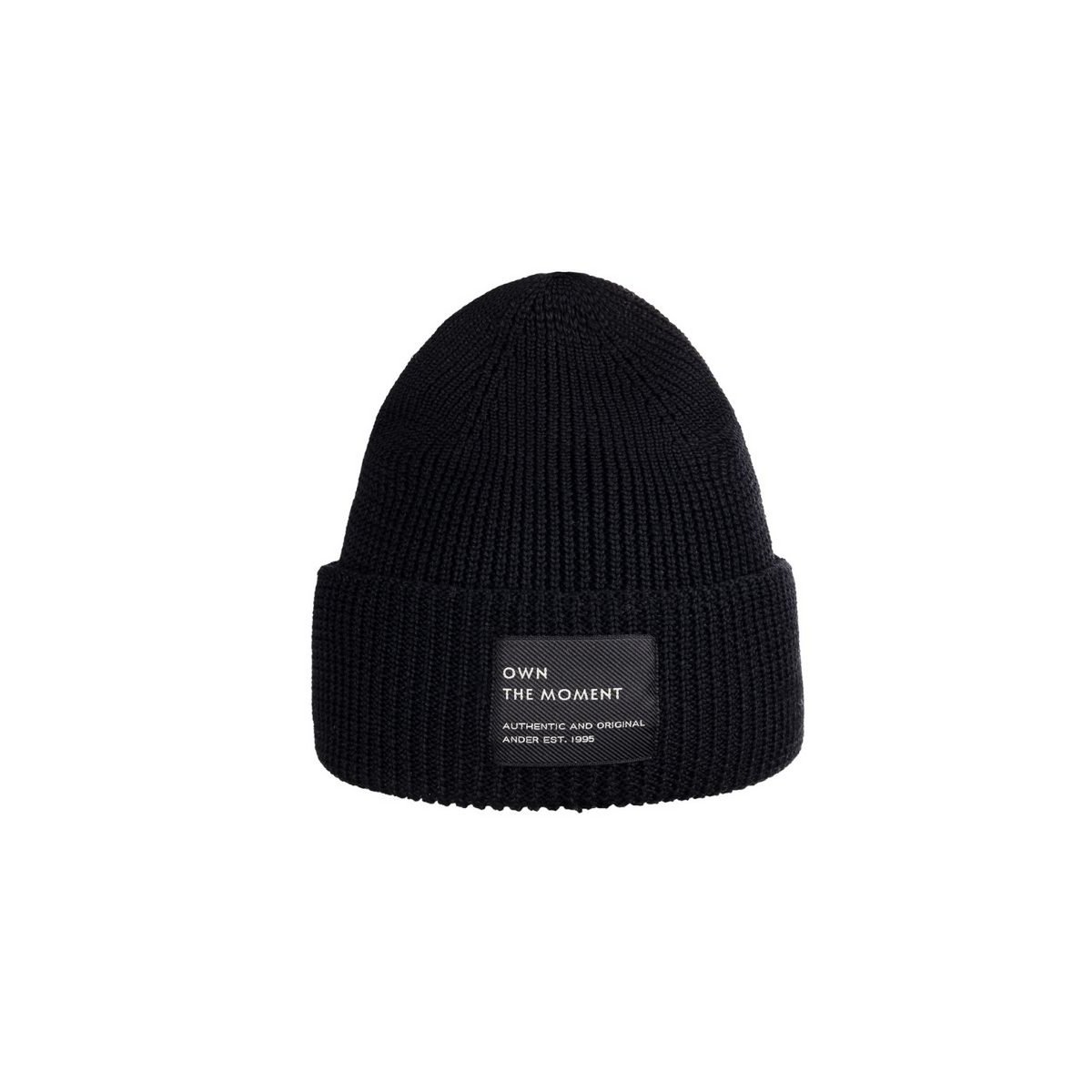 Hat and scarf set – 100% merino wool “BRIGID NEW” – BLACK