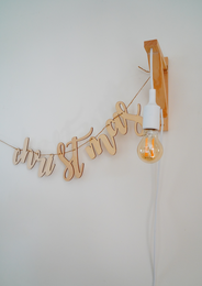 Houten kerstslinger!