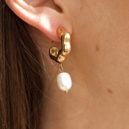 Barretta - Bridal Pearl Earrings