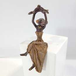 Sculpture en bronze "Bébé volant" de Karim Sana | 15 cm | Couleurs différentes