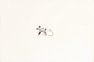 silver balloon dog hoop