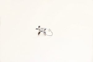 silver balloon dog hoop