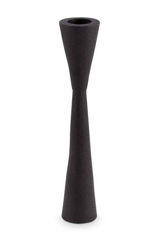 Candle Holder Metal Black 20cm