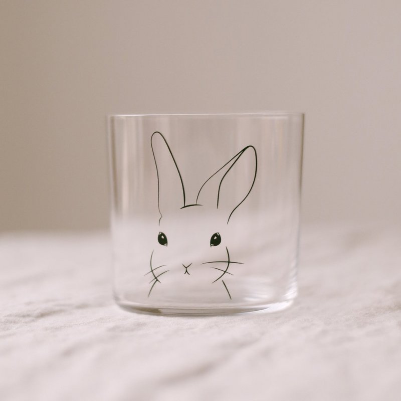 Trinkglas Hase schwarz (VE = 4 Stk)