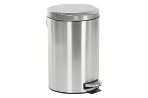 STAINLESS STEEL TRASH BIN PP 25X25X39 12L MATTE SILVER PC213004