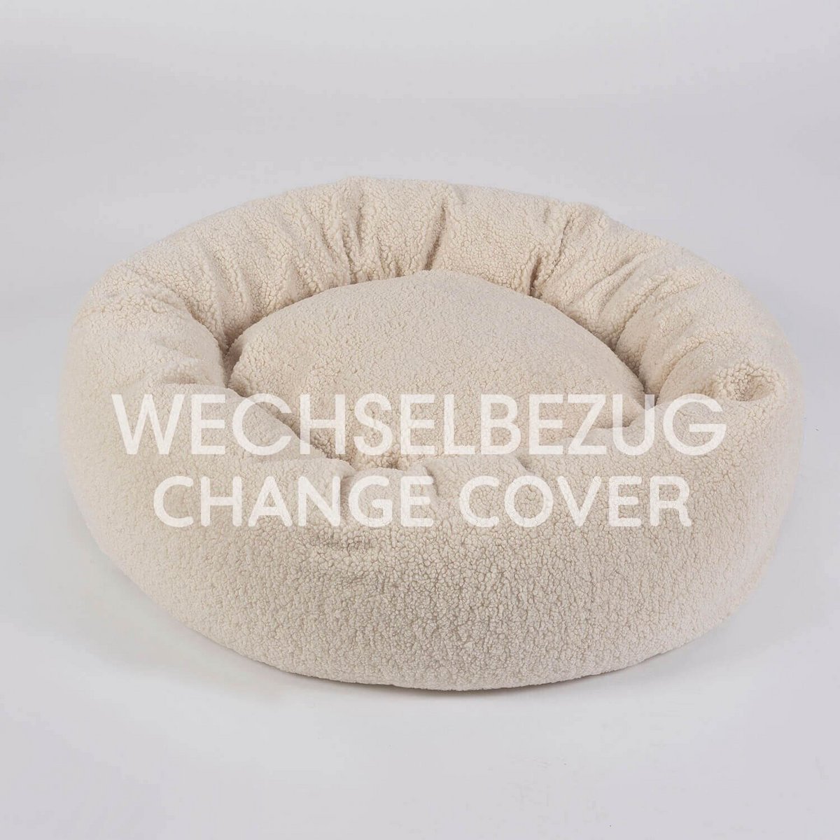 Wechselbezug Hundekissen Donut Kuschelnest LOOP Paddy creme