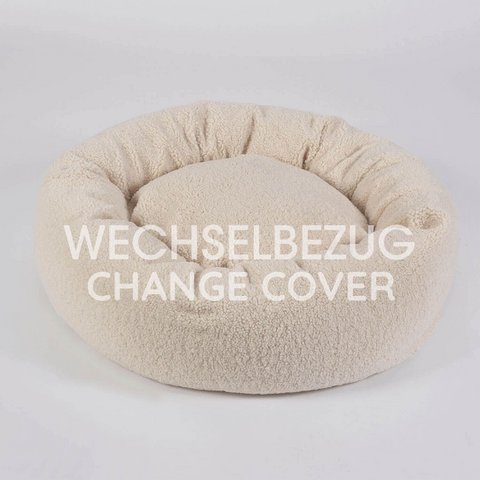 Wechselbezug Hundekissen Donut Kuschelnest LOOP Paddy creme