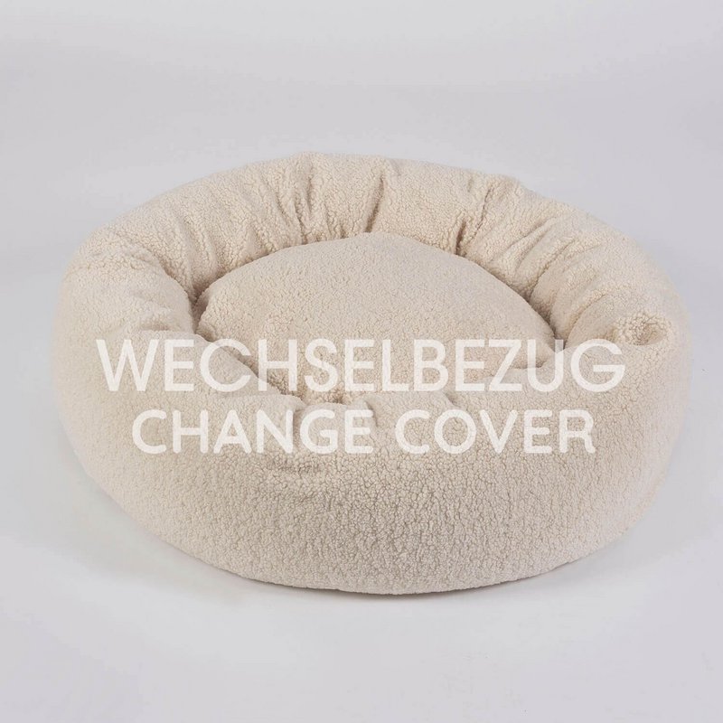 Wechselbezug Hundekissen Donut Kuschelnest LOOP Paddy creme
