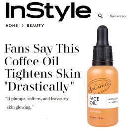 Organic Coffee + Rosehip Face Oil sustainable travel / mini