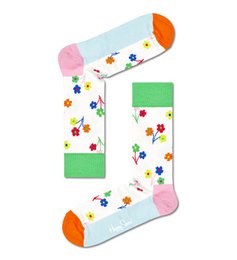 Happy Socks XFLO08-3300 Lot de 3 paires de chaussettes à fleurs