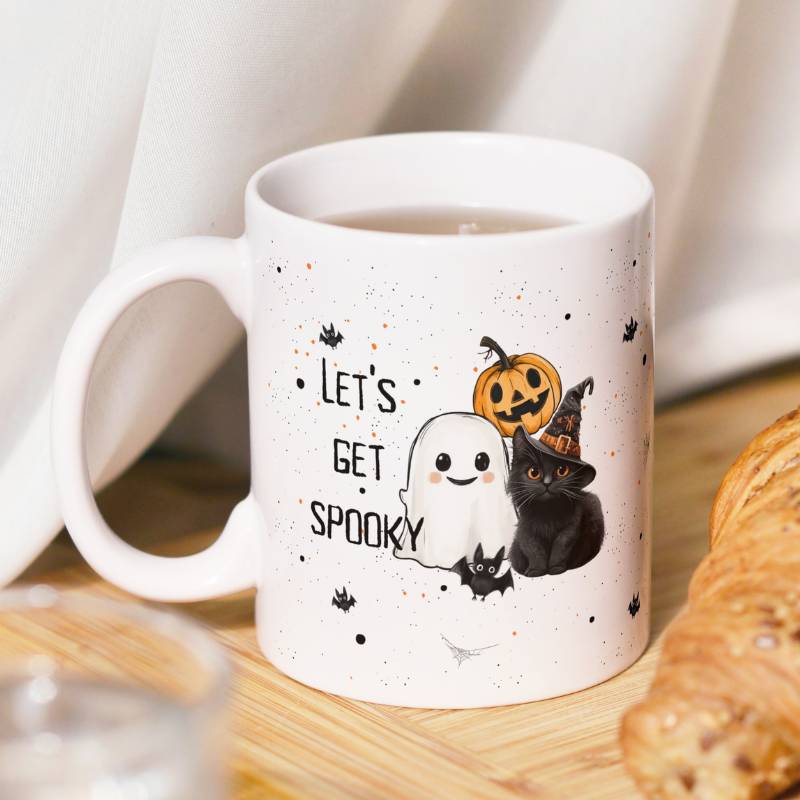 Halloween-Tasse, lasst uns gruselig werden